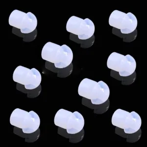 10x-Pieces Clear Silicone Earpiece Ear Tip for Motorola Kenwood Two-Way Radio