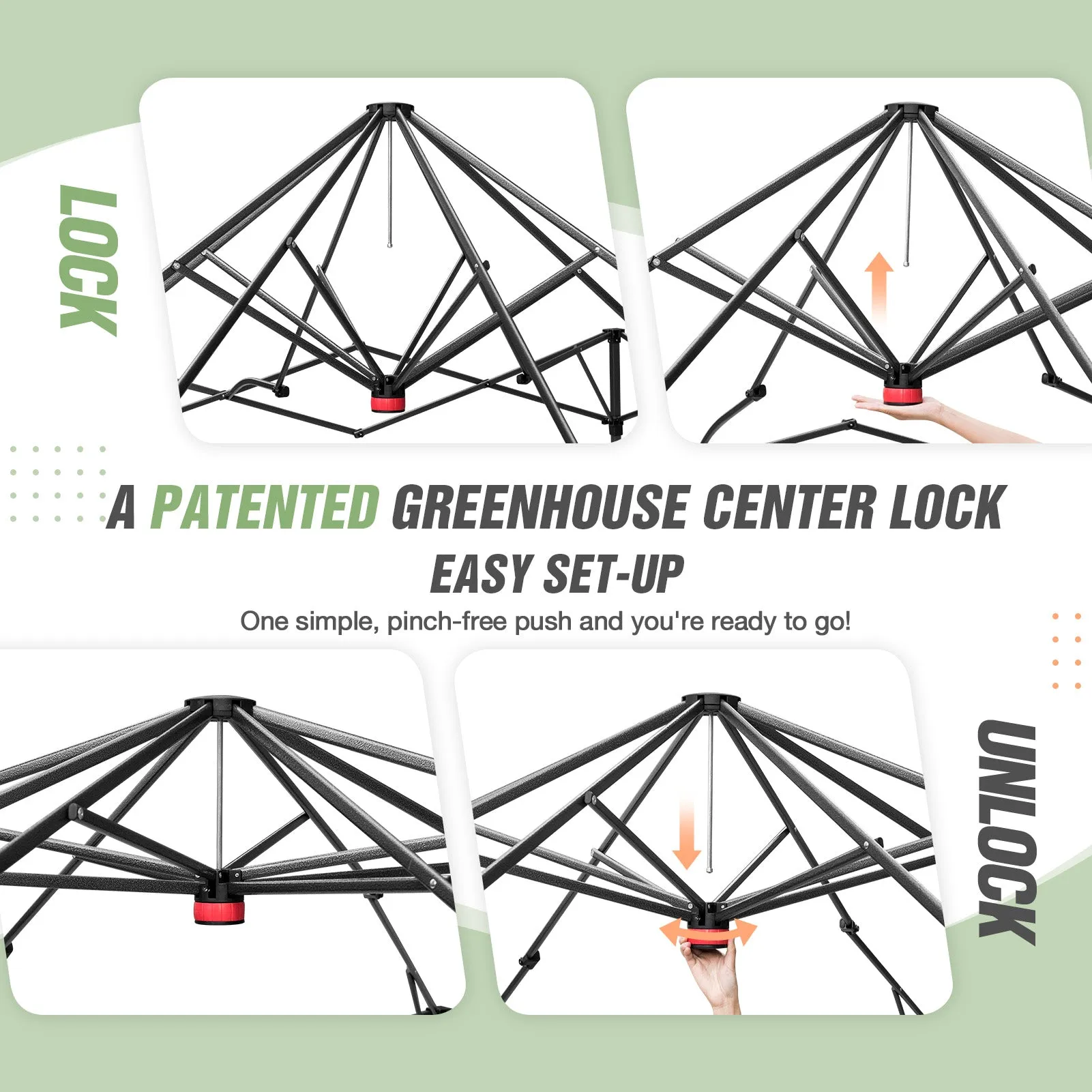 10x10 Walk In Pop Up Greenhouse