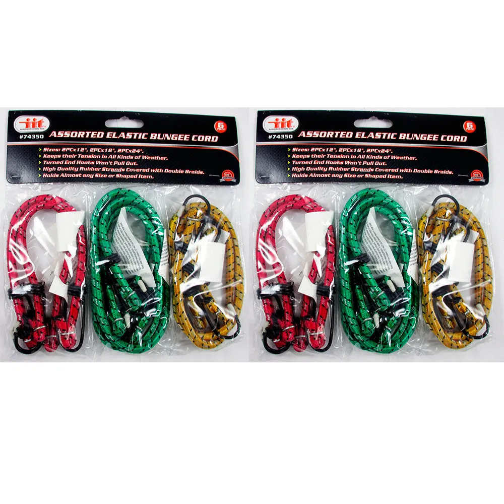 12 Bungee Cord Strap Heavy Duty Tarp Bungie Elastic Tie Down Set 12" 18" 24" New