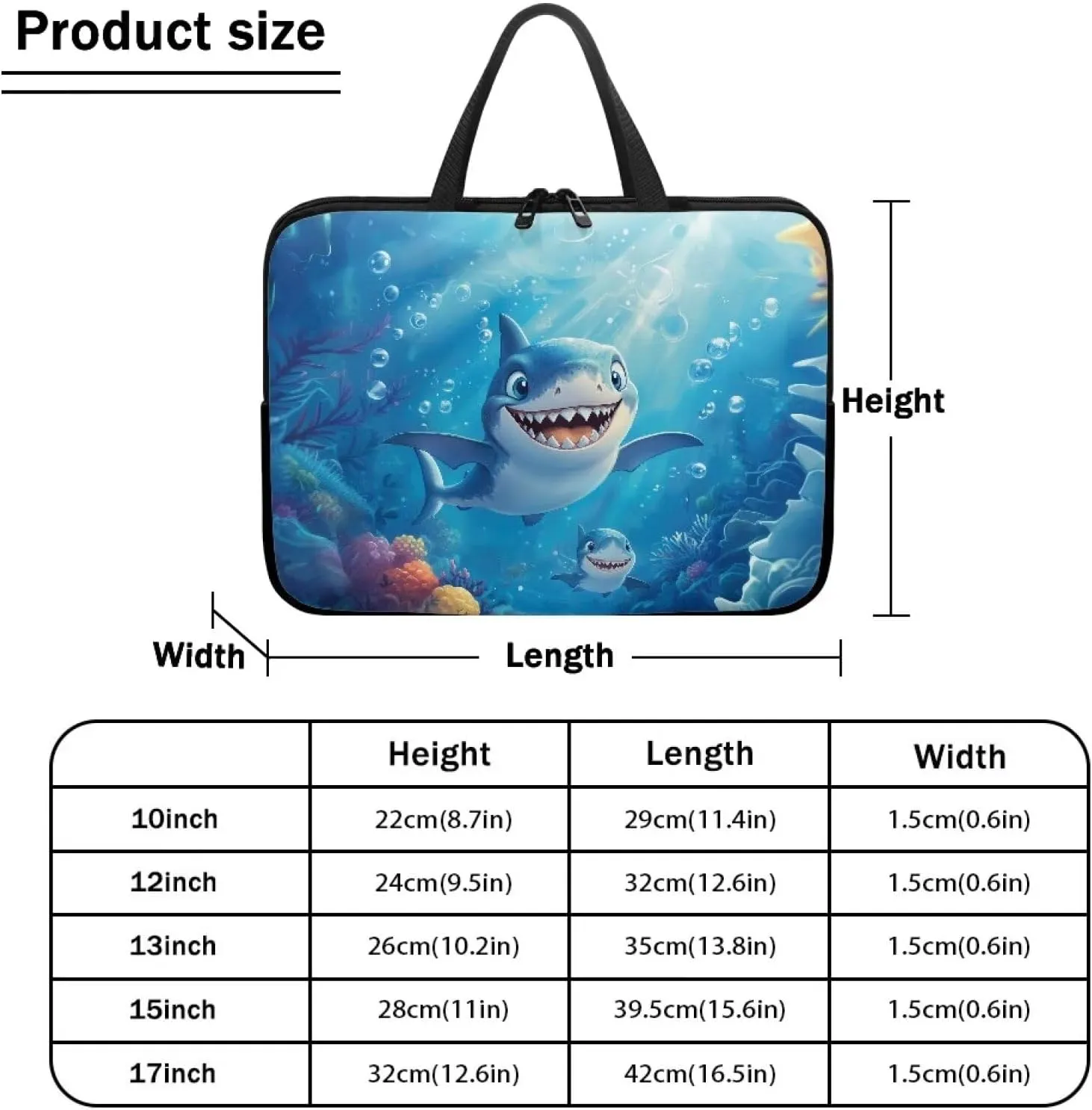 15.6 17.3  Inch Laptop Carrying Case for Women Men Laptop Slevee Computer Bag Laptop Covers