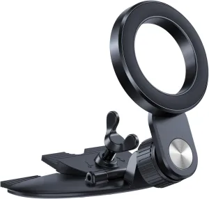 1Zero for Magsafe CD Phone Holder for Car [17 Strong Magnets] Magnetic CD Player Phone Mount, Hollow Socket CD Slot Phone Mount for iPhone 15 14 13 12 Series Pop Grip Ring Holder Magsafe Case