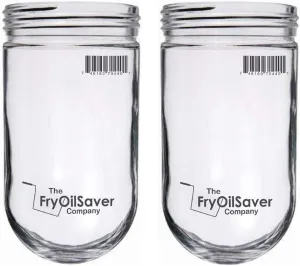 2-Pack Light Bulb Cover, Sturdy Clear Glass Light Bulb Protector Cage for Outdoor Globe, Dining Fan Fixtures Cover, Lighting Covers Clear Glass Home Lighting Covers by FryOilSaver Co. CHG L10-X006