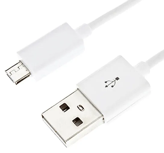 2 PACK: Universal 10 FOOT Micro USB Sync & Charge Data Cables White