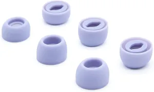 3 Pairs Galaxy Buds Pro Eartips EarbudsSilicone Tips Earbuds Eartips Set Compatible for Samsung Galaxy Buds Pro,Noise-Reducing Non-Slip Ear Tips with Filter (S/M/L Purple)
