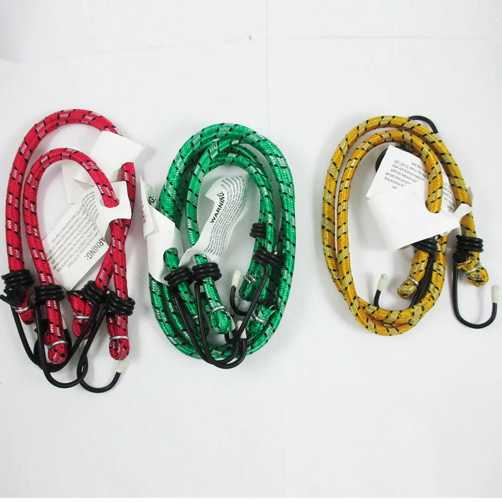 6 Bungee Bungie Cord Tie Down Tarp Shock Straps Assortment Set 12" 18" 24" New