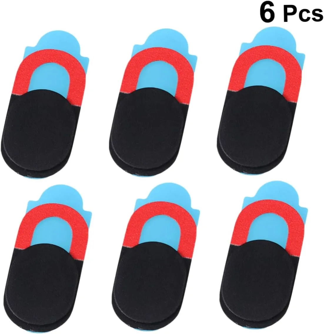 6pcs Oval Webcam Privacy Camera Slider Shutter Sticker for Laptop Phone Tablet Protect Your Privacy