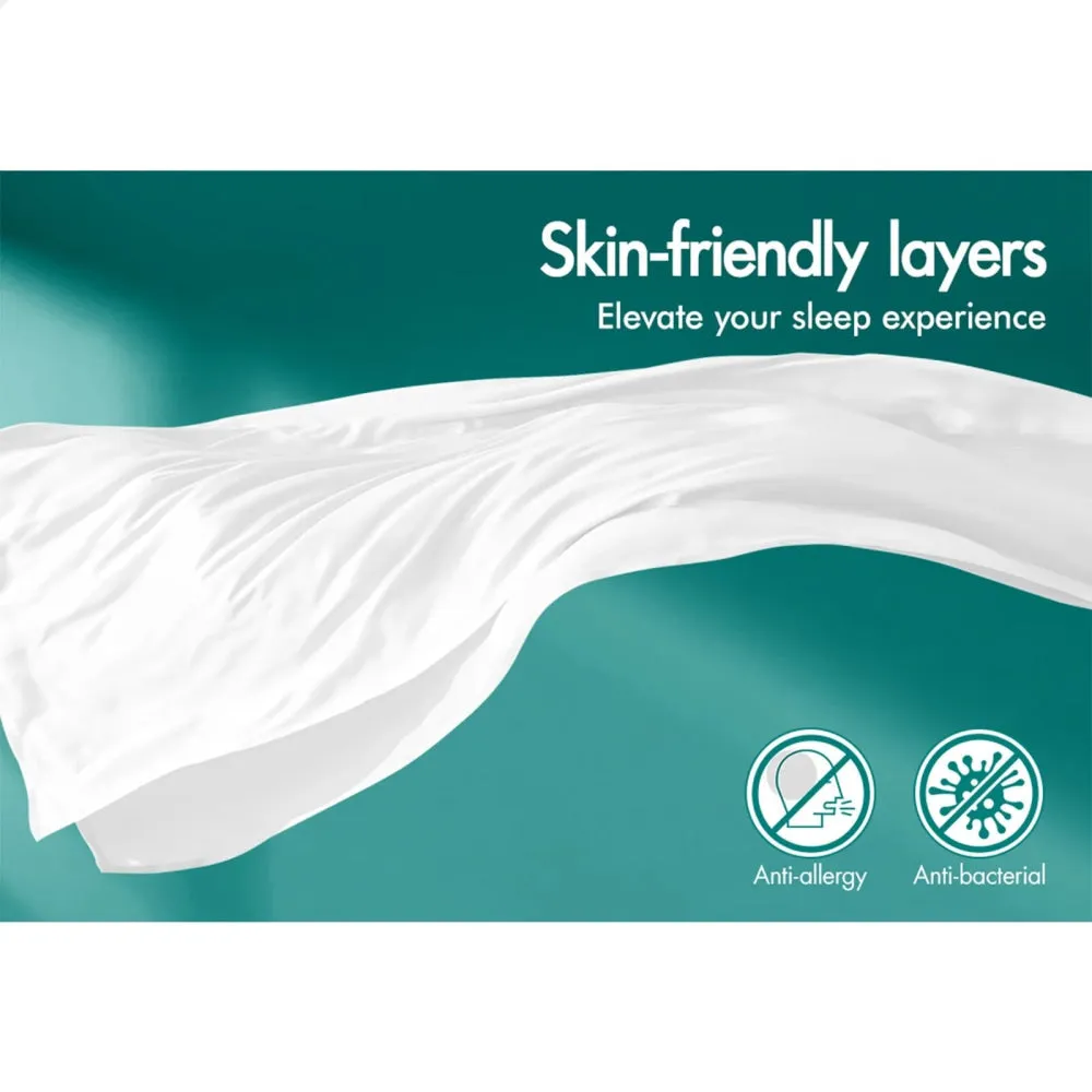 7Cm Bamboo Mattress Topper Protector Cover Single
