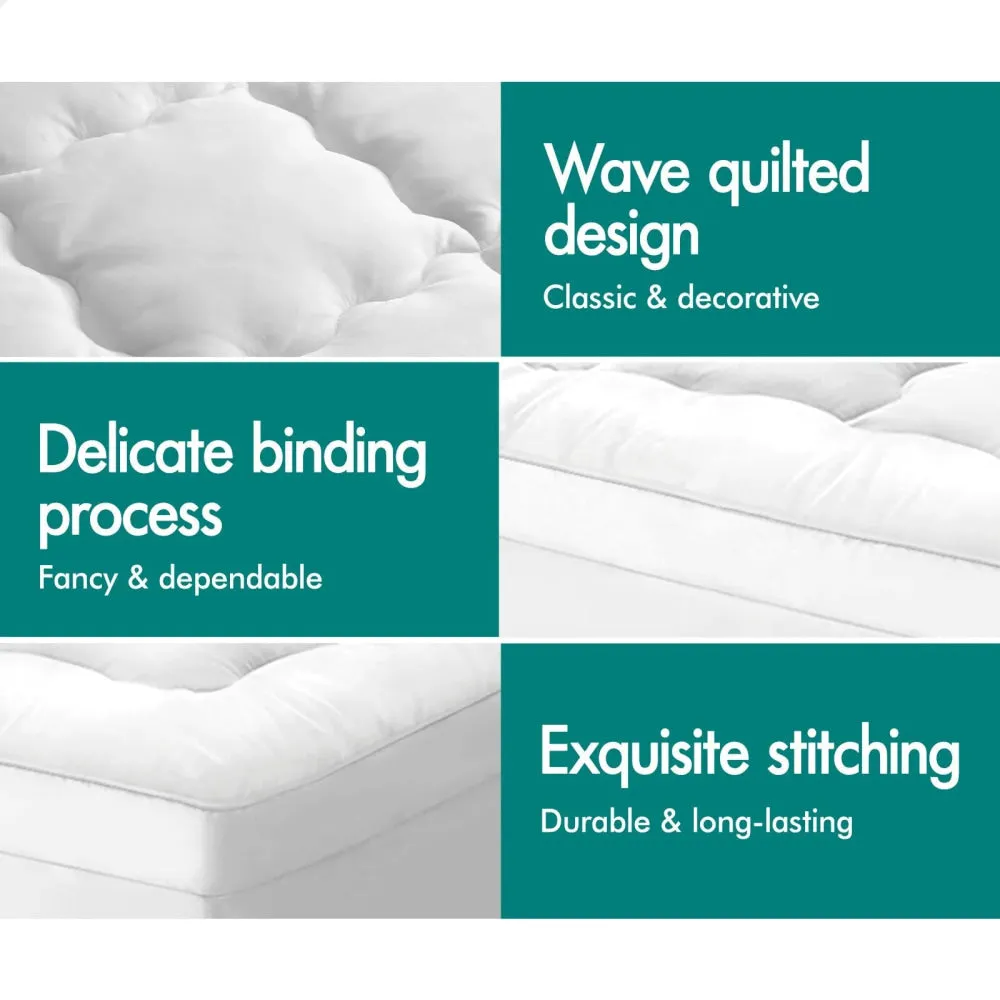 7Cm Bamboo Mattress Topper Protector Cover Single