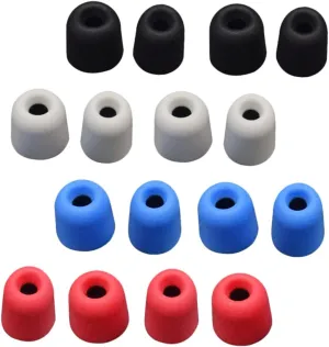8 Pair Slow Resilience Sponge Ear Pads Memory Foam Earbuds Covers for Comfortable Listening