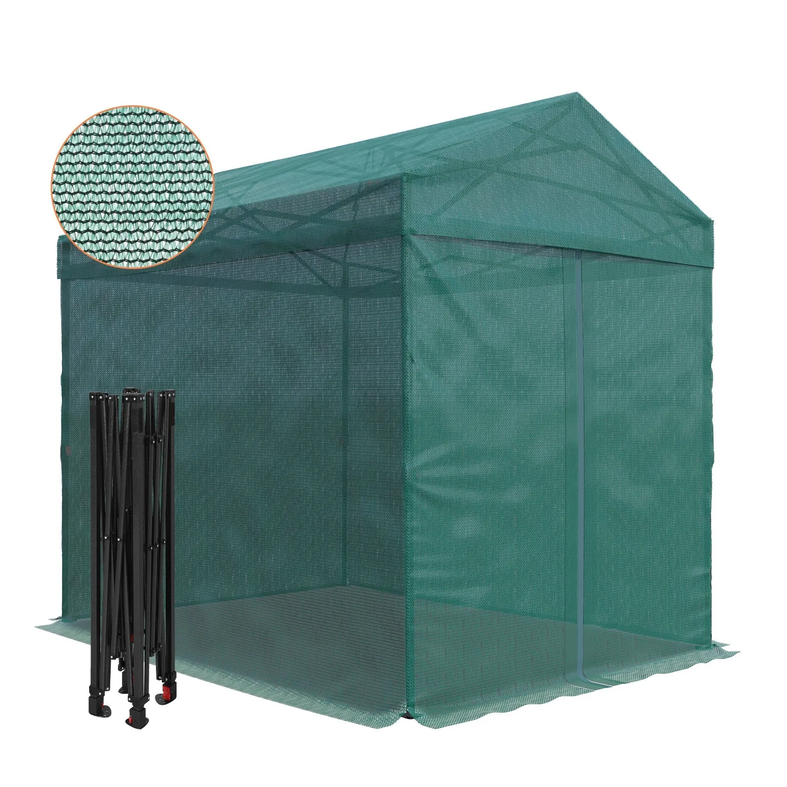 8x6 Walk-in Shade Cloth Cover Pop Up Greenhouse