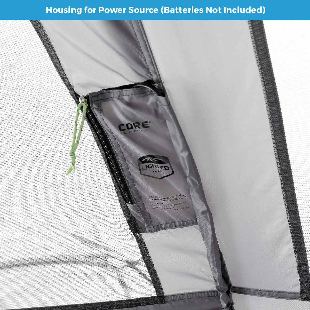 9 Person Lighted Instant Cabin Tent 14’ x 9’
