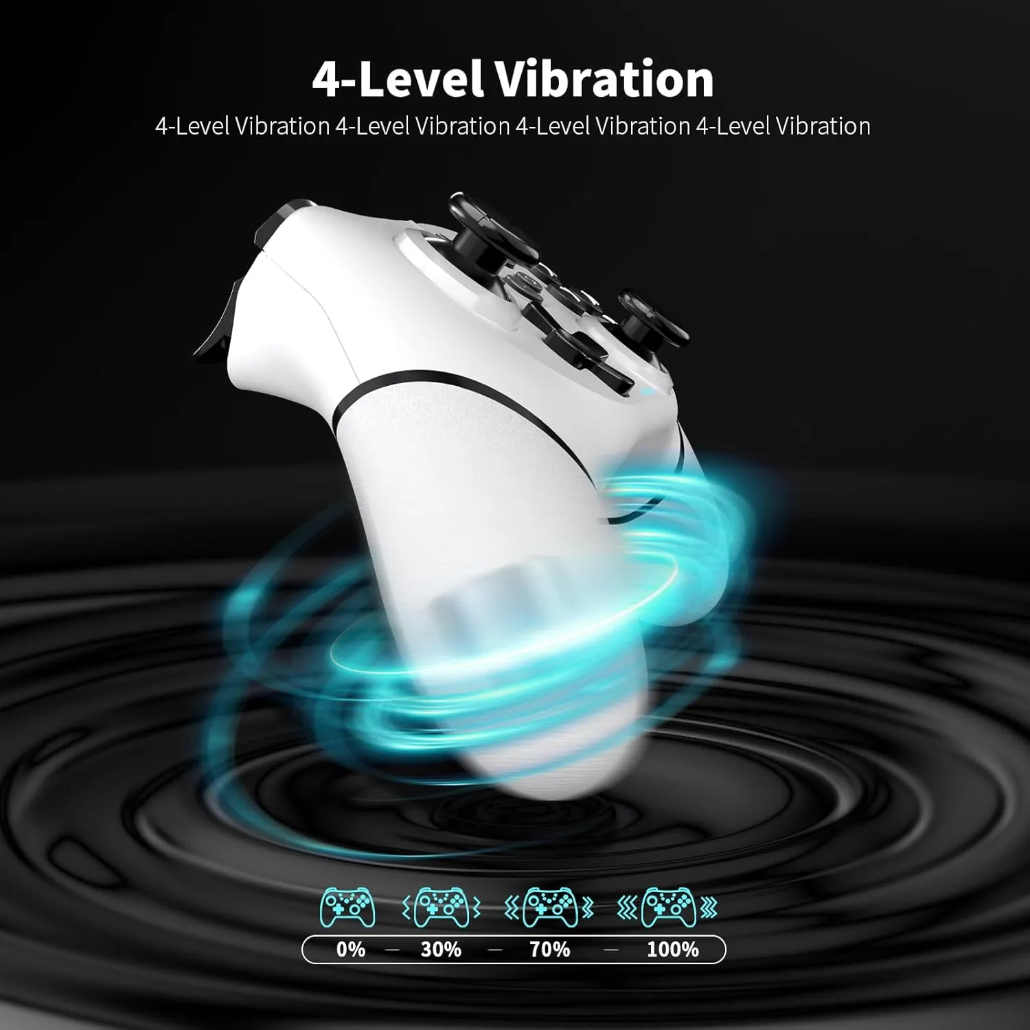 AceGamer Wireless Controller for Nintendo Switch/Lite/OLED, 2 pack, Dual Vibration/Turbo/Ergonomic ! (Black&White)