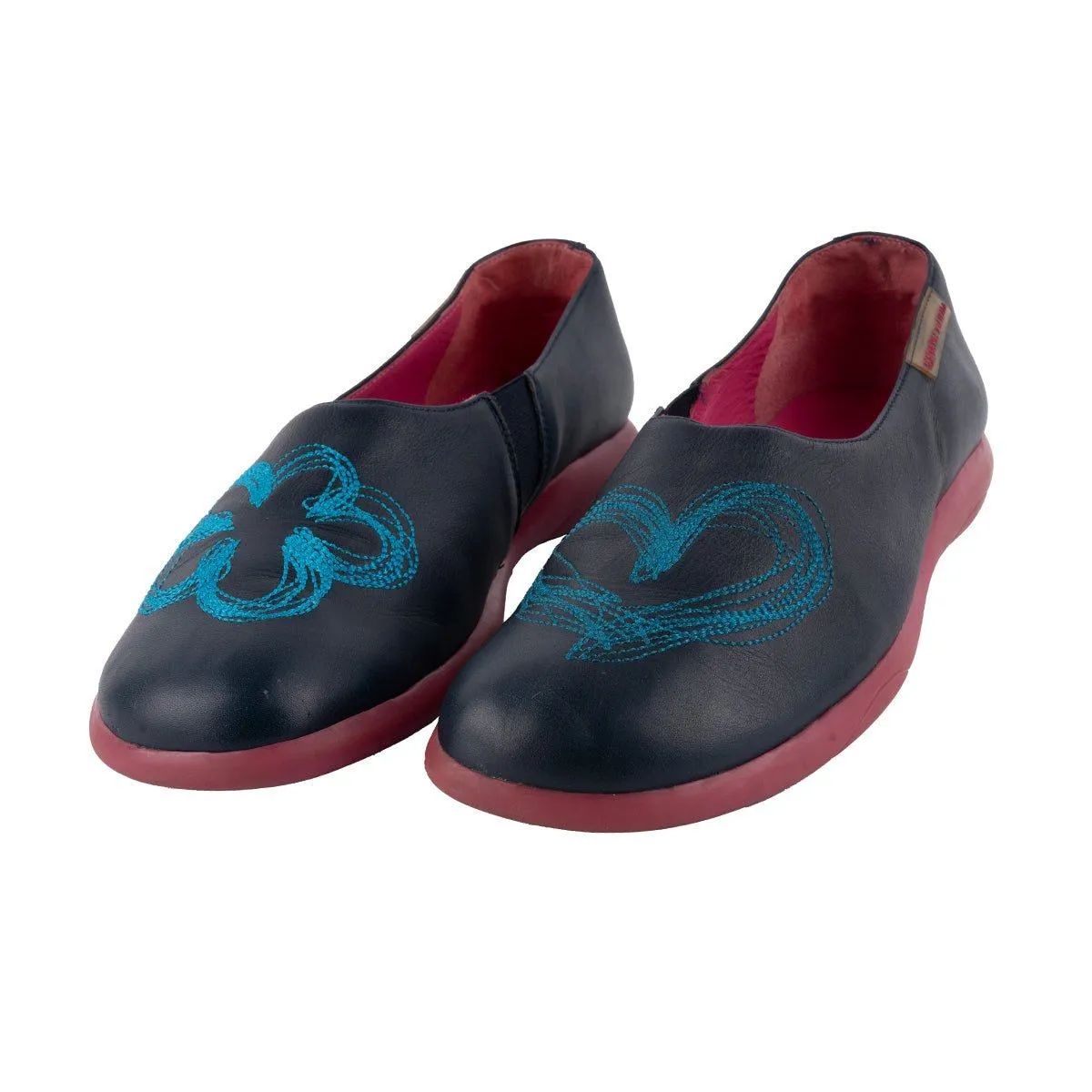 Agatha Ruiz De La Prada Casual Loafers Leather Blue Colour For Women