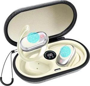 AI OWS Language Translation Earbuds, 3-in-1 Translator Wireless Earbuds with 144 Language Real-Time Translation Device Long Life and HiFi Sound, Suitable for Travel Business Learning