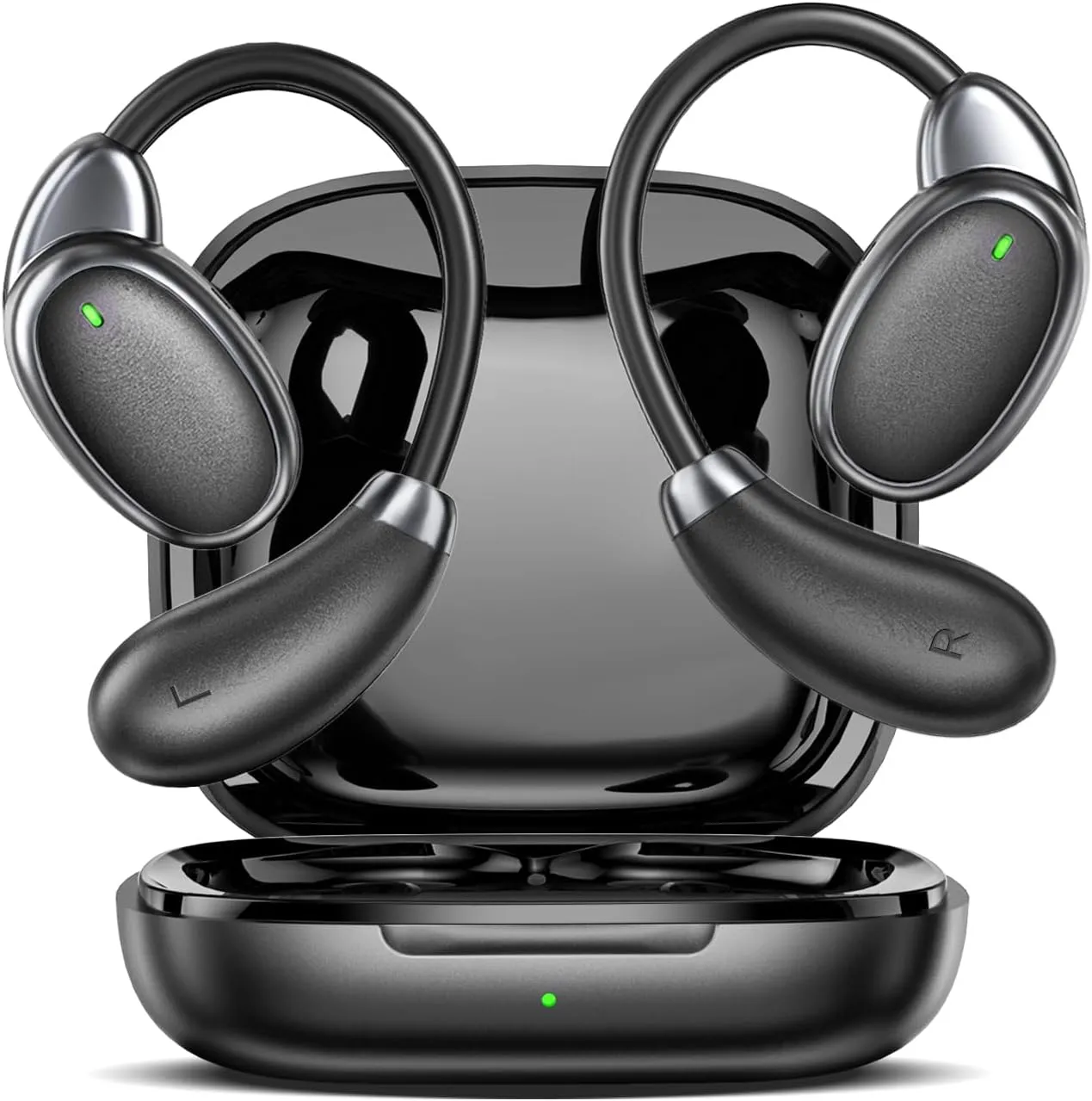 AI Translation Earbuds Real Time,150 Languages Translator Earbuds with 60h Battery & 6 Modes,Open-Ear Wireless Headphone,Translating Device for Audifonos Traductores Ingls Espaol