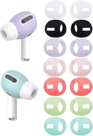 AirPod Pro Earbuds Covers Ear Tips Cover Anti Silp Silicone Earbuds Skin Gels Cover Compatible with AirPods Pro  Fit in The Charging Case ,7 Colors 7 Pairs 7
