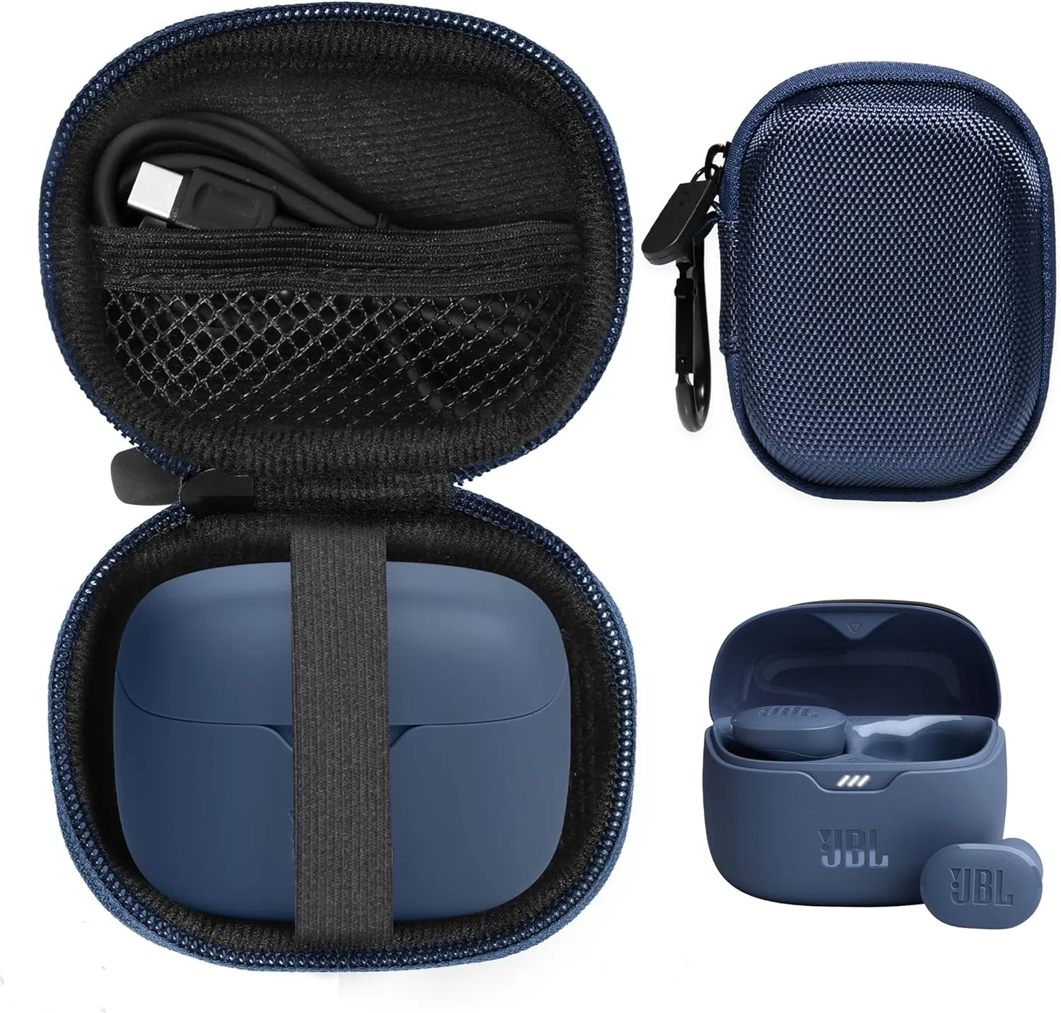Alltravel Earbuds Case for Tune Buds - True Wireless Noise Cancelling Earbuds (Blue)