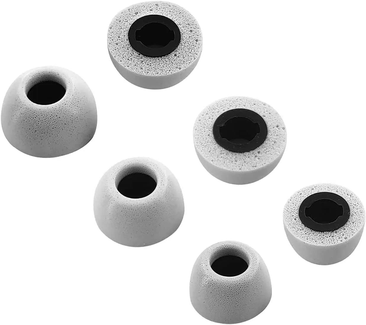 ALXCD Foam Eartips Compatible with Sony WF-1000XM4 Earbuds, S/M/L 3 Pairs Soft Memory Foam Ear Tips Earbuds Tips, Compatible with Sony WF-1000XM4 3 Pairs Gray SML