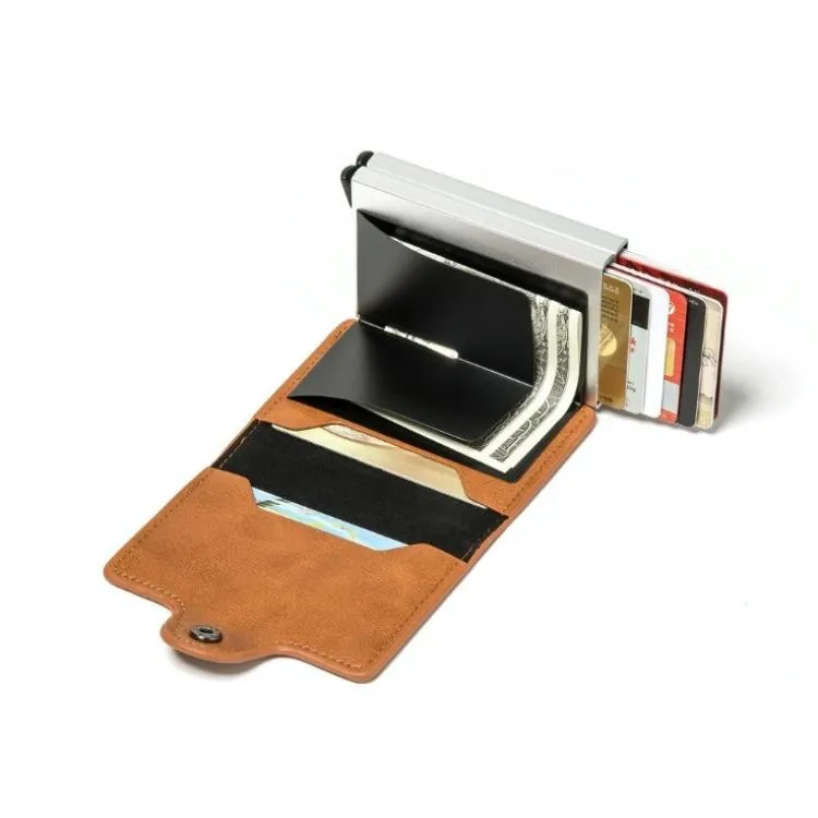 Automatic Pop Up Rfid Metal Card Holder