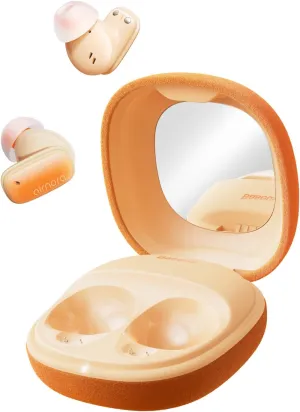 Baseus Active Noise Cancelling Earbuds with Make-up Mirror, Up to 90% Noise Cancelling, 3D Spatial Audio, Bluetooth 5.3, App Customized, Lightweight Wireless Earbuds for Women - Airnora 2