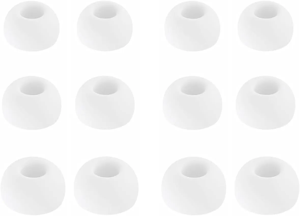 BLUEWALL Ear Tips Compatible with Galaxy Buds 3 Pro Earbuds SM-R630NZAEXAR, 6 Pairs S/M/L Sizes Replacement Silicone Earbuds Tips, Compatible with Galaxy Buds 3 Pro SM-R630 6 Pairs White