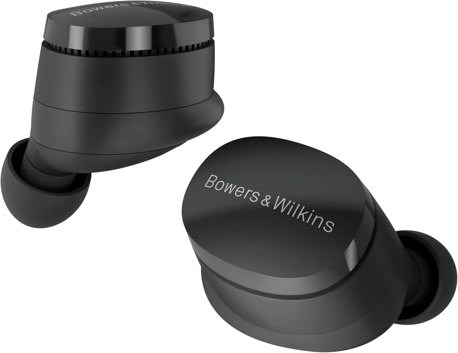 Bowers & Wilkins Pi6 Wireless Earbuds (Storm Grey), in-Ear Bluetooth Earphones with aptX Adaptive & 12mm Drivers, Bespoke Active Noise Cancelling Earbuds, 3 Built-in Mics, 15-Min Quick Charging