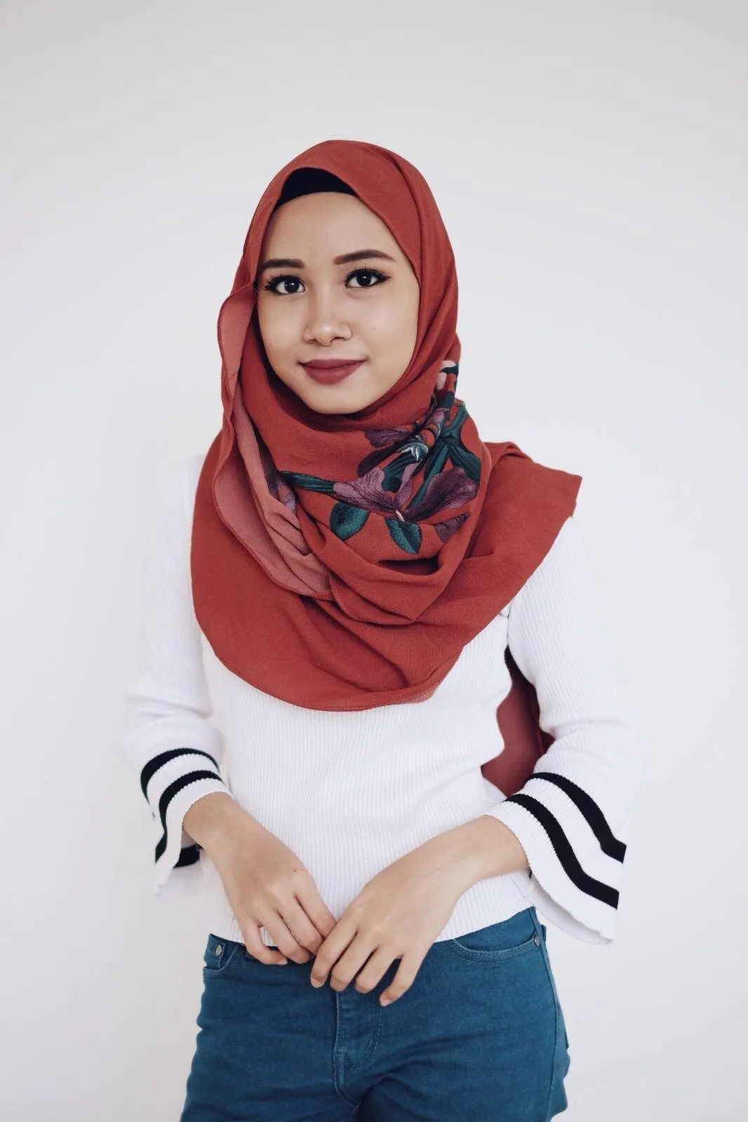 Bubble chiffon floral  printed Shawls Designs
