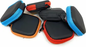 Bulk 24 Pack of Square Hard Foam Earbud Storage Cases