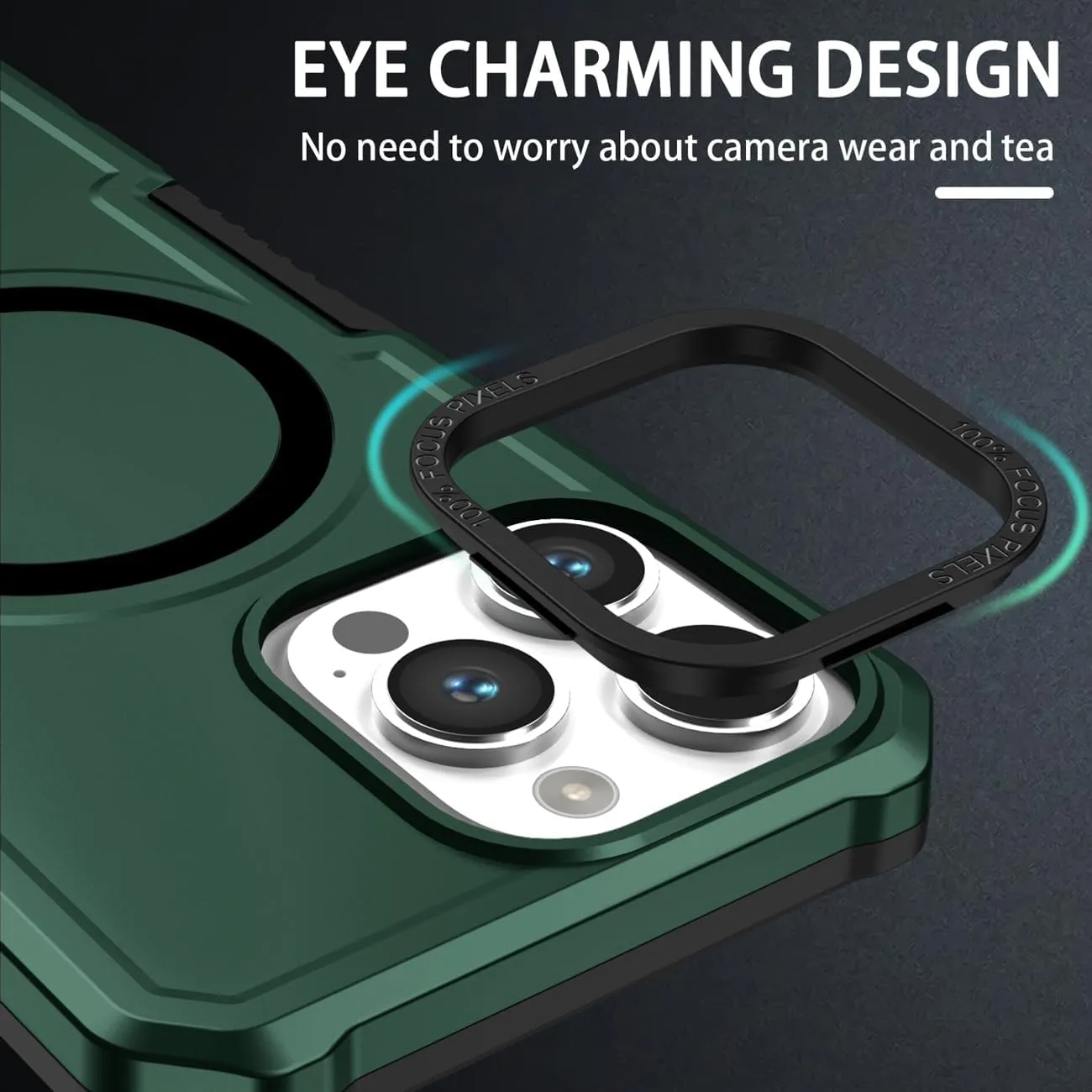 Case for iPhone 11 Case with Tempered Glass Screen Protector, [Compatible with MagSafe] Military-Grade Shockproof Protective Phone Cover for iPhone 11 Green