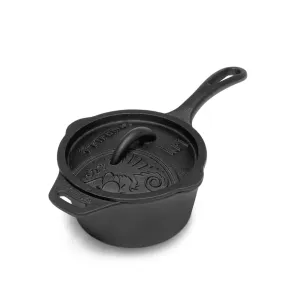 Cast Iron Saucepan with Lid 2L