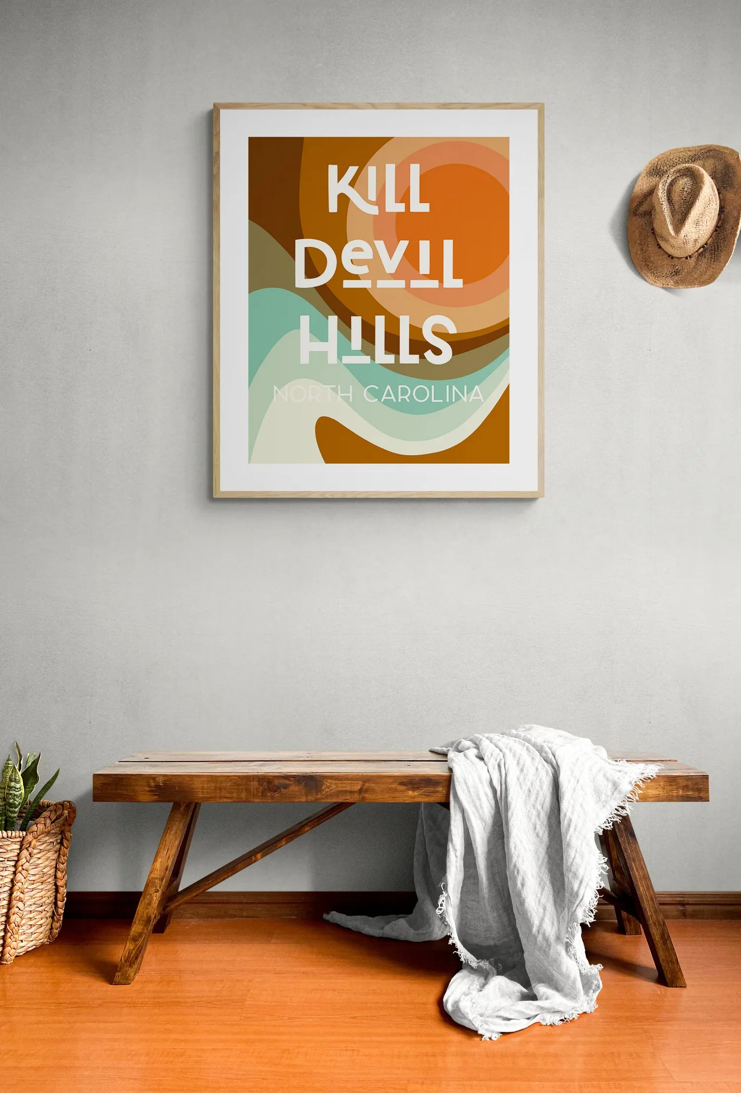 Destination: Kill Devil Hills - Modern Art Print