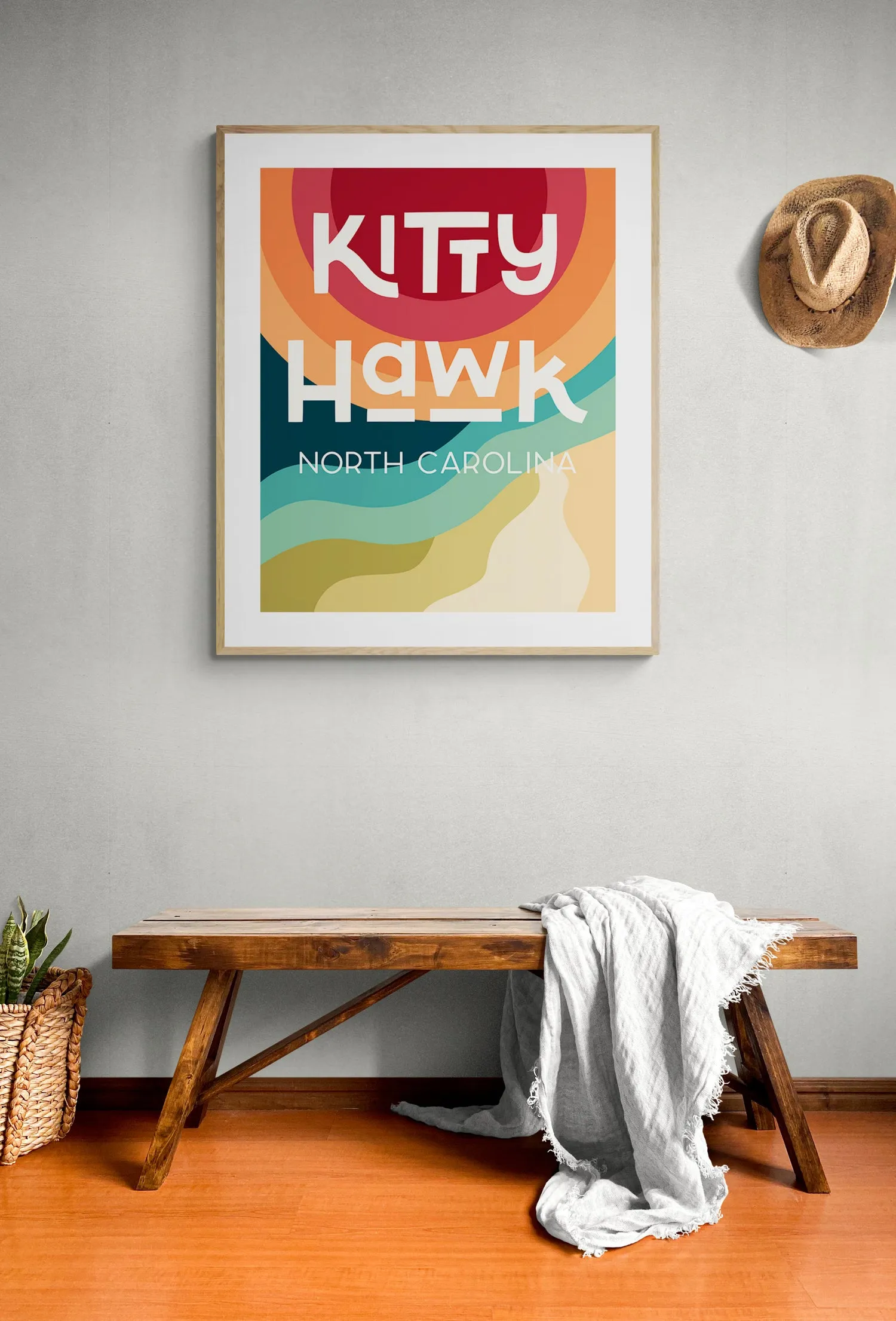 Destination: Kitty Hawk - Modern Art Print