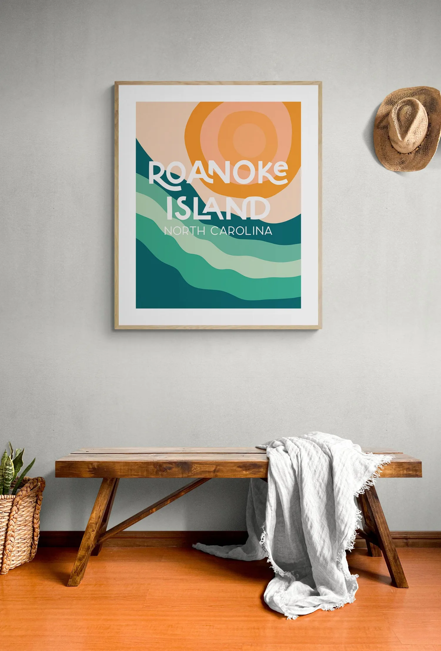 Destination: Roanoke Island - Modern Art Print