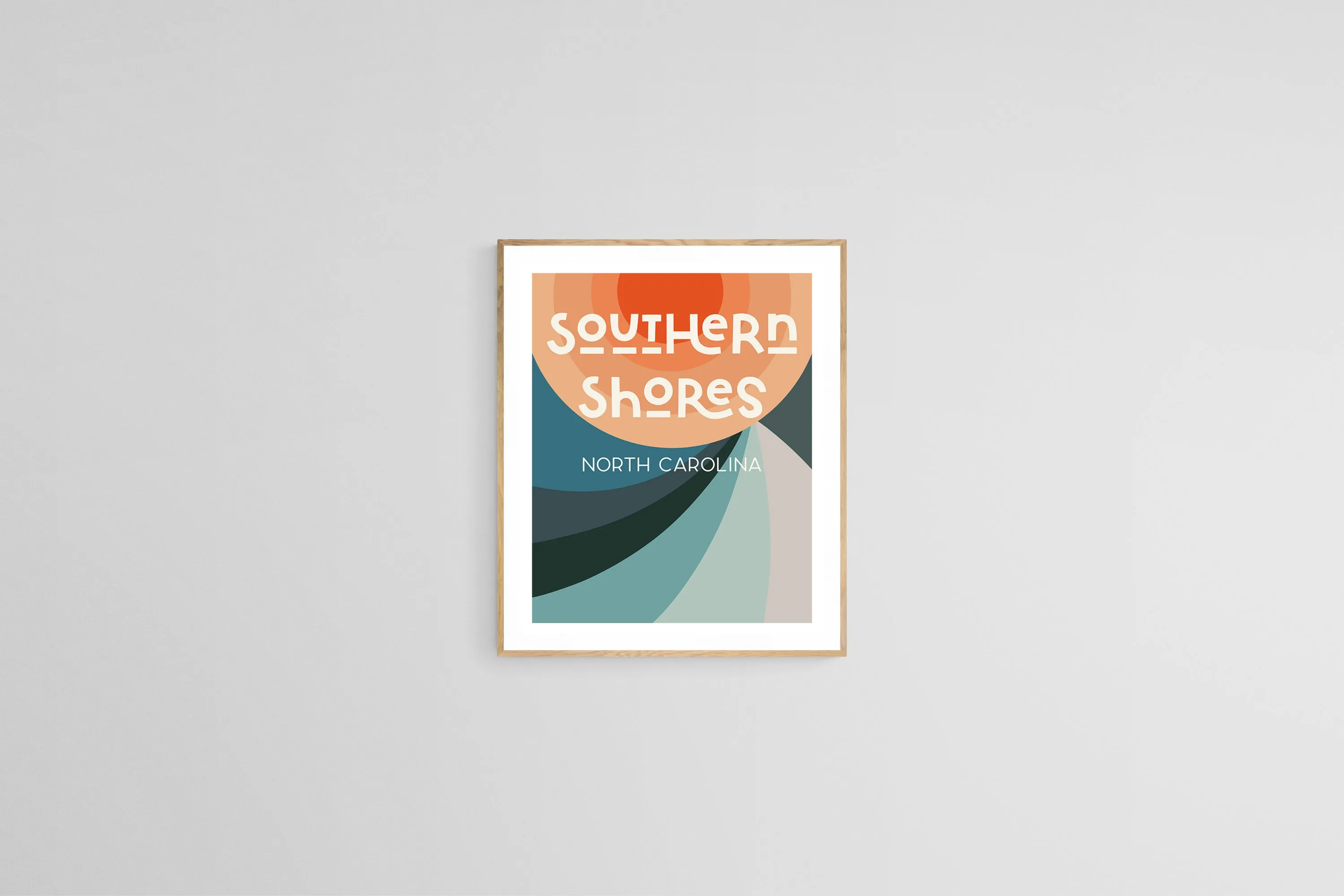 Destination: Southern Shores - Modern Art Print