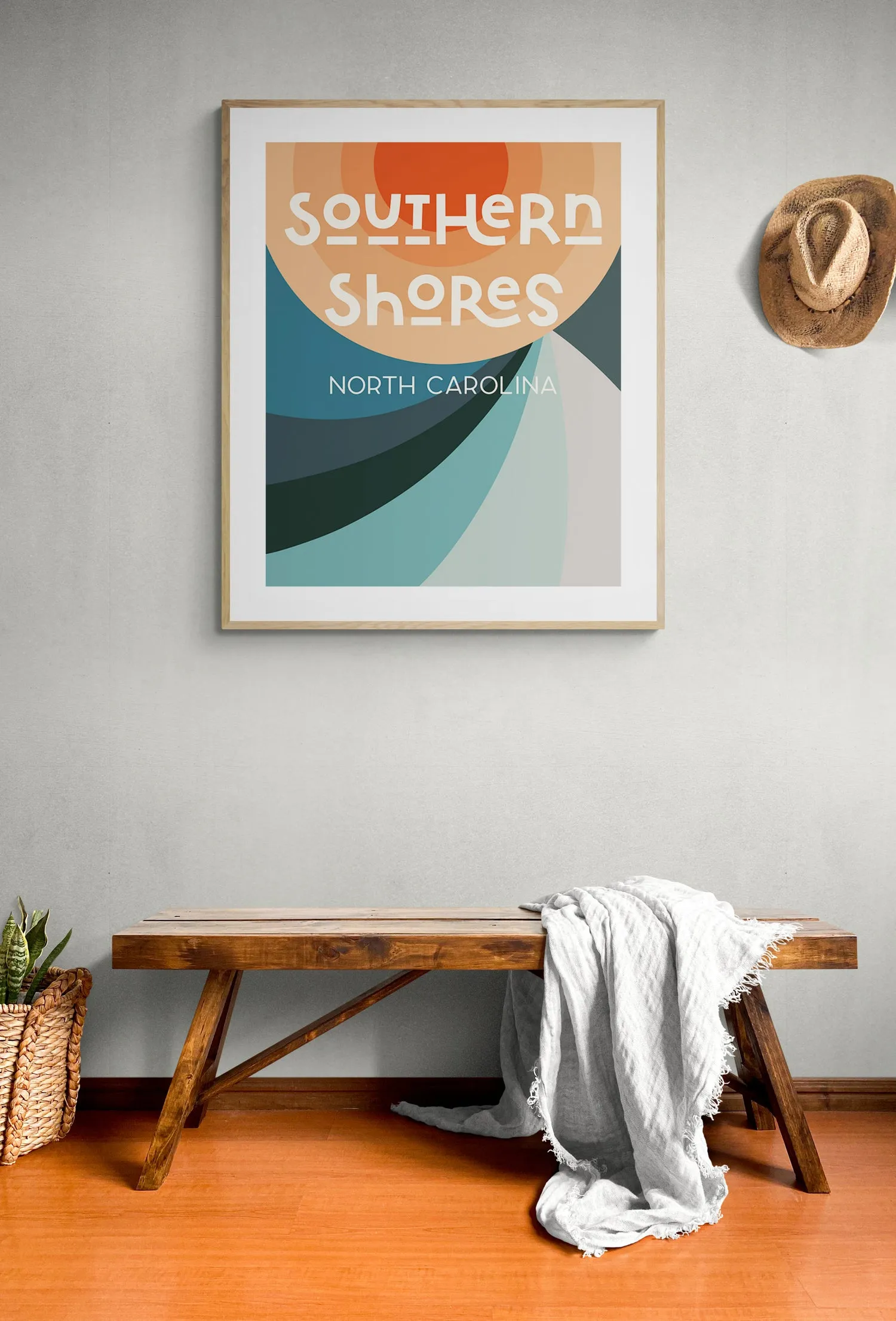 Destination: Southern Shores - Modern Art Print