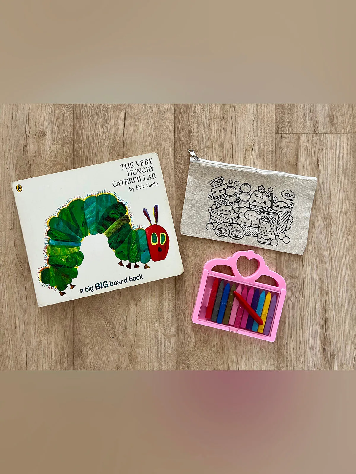 DIY Colouring Yummy Foodland Pouch