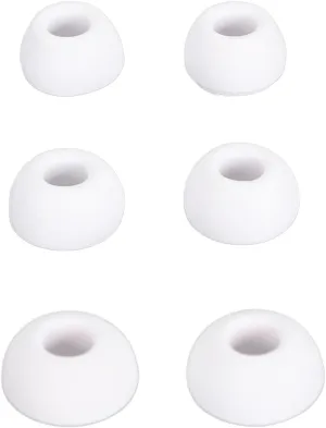 Ear Tips, 6 Pair Replacement Easy Installation Silicone Memory Foam Ear Tips Comfortable for Earphone