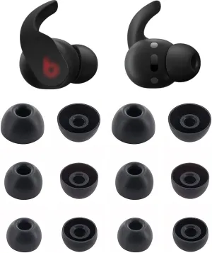 Ear Tips Compatible with Beats Fit Pro Earbuds, 6 Pairs S/M/L Sizes Soft Silicone Replacement Earbuds Tips Ear Tips Earbud Covers Eartips Compatible with Beats Studio Buds & Fit Pro, Black 12