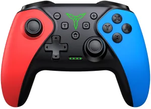 ELISWEEN Wireless Switch Controller for Switch Controller/Lite/OLED, Switch Controller Joysticks Work with iOS/Android/PC-Switch Pro TURBO Controller with Wake-up Programmable (Upgraded Vision)