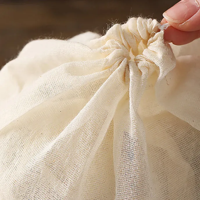 FaSoLa Cotton Spice Bags Beige 8x10cm - Pack of 10 X3