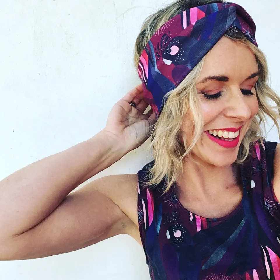 Feeling Cocky Wide Twist Headband