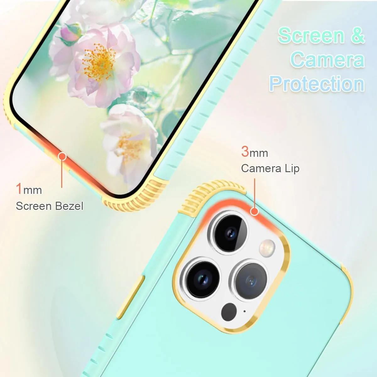 Fingic Magnetic Case for iPhone 14 Pro Max Case with MagSafe Wireless Charging Heavy Duty 2 in 1 Slim Rugged Shockproof Hybrid Hard PC Bumper Protective Boys Cover for iPhone 14 Pro Max 5G, Mint Green