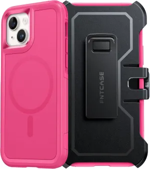 FNTCASE for iPhone 13/14 Phone Case: iPhone 16e Magnetic Translucent Matte Back Cover Metal Button Military Grade Protection Shockproof Shell Full Body Protective Slim Cell Phonecase