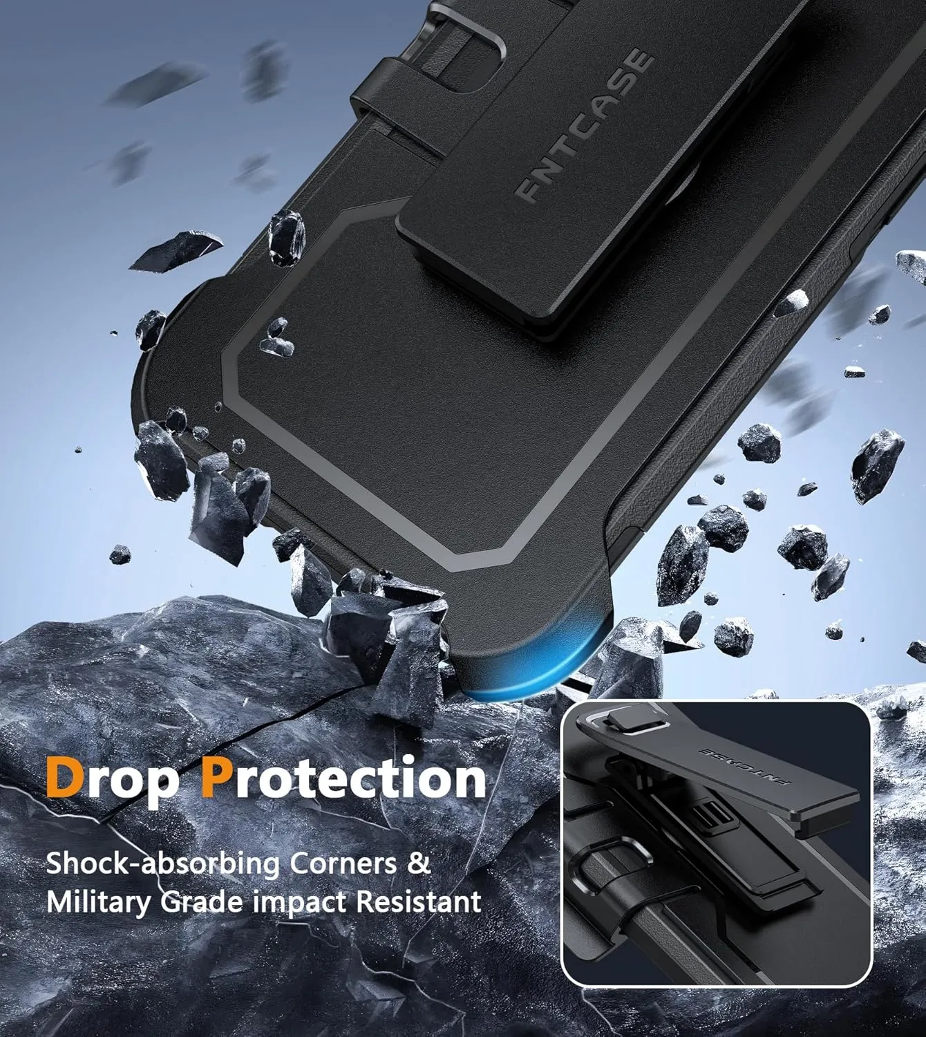 FNTCASE for iPhone 13/14 Phone Case: iPhone 16e Magnetic Translucent Matte Back Cover Metal Button Military Grade Protection Shockproof Shell Full Body Protective Slim Cell Phonecase
