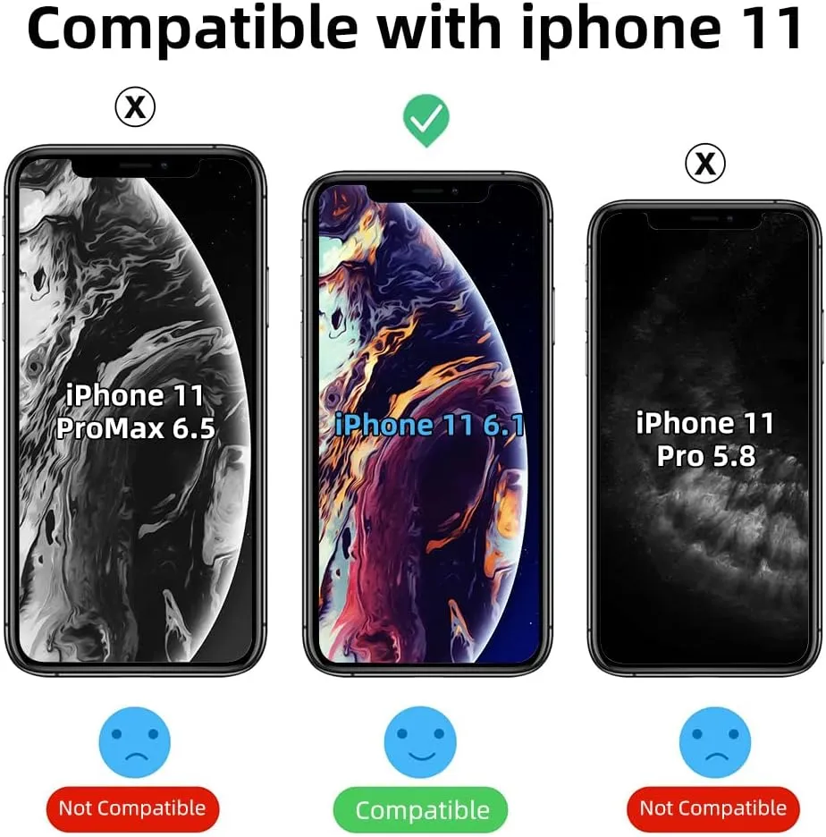 for iPhone 11 Magnetic Case, Built in Magnets Compatible with MagSafe, Clear Hard PC Back Cover   Soft TPU Frame Slim Bumper Case for iPhone 11 6.1",Clear