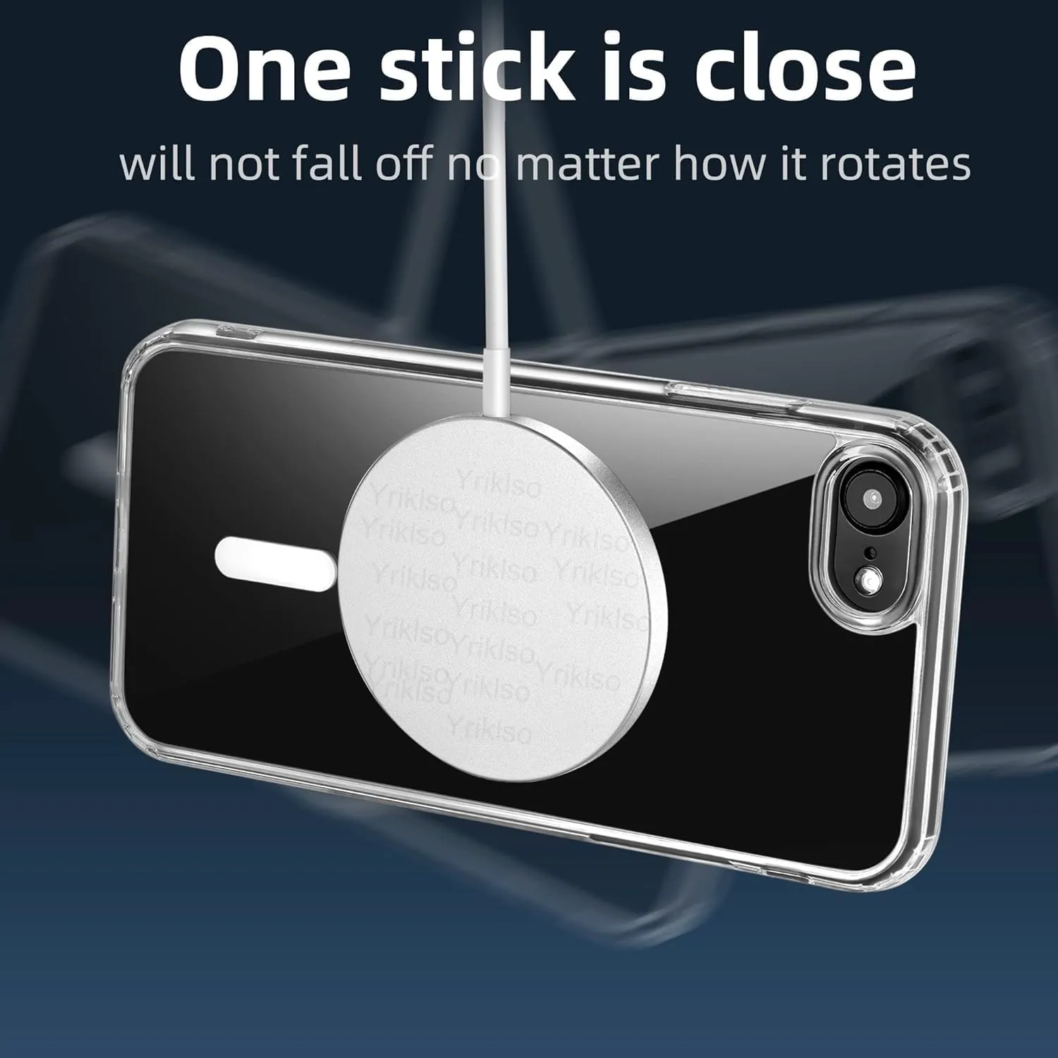 for iPhone SE 2022/iPhone SE 2020/iPhone 8 Magnetic Case4.7", Built in Magnets Compatible with MagSafe, Clear