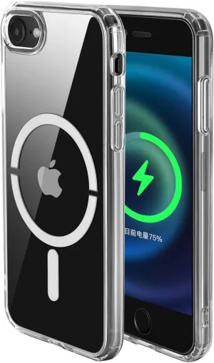for iPhone SE 2022/iPhone SE 2020/iPhone 8 Magnetic Case4.7", Built in Magnets Compatible with MagSafe, Clear