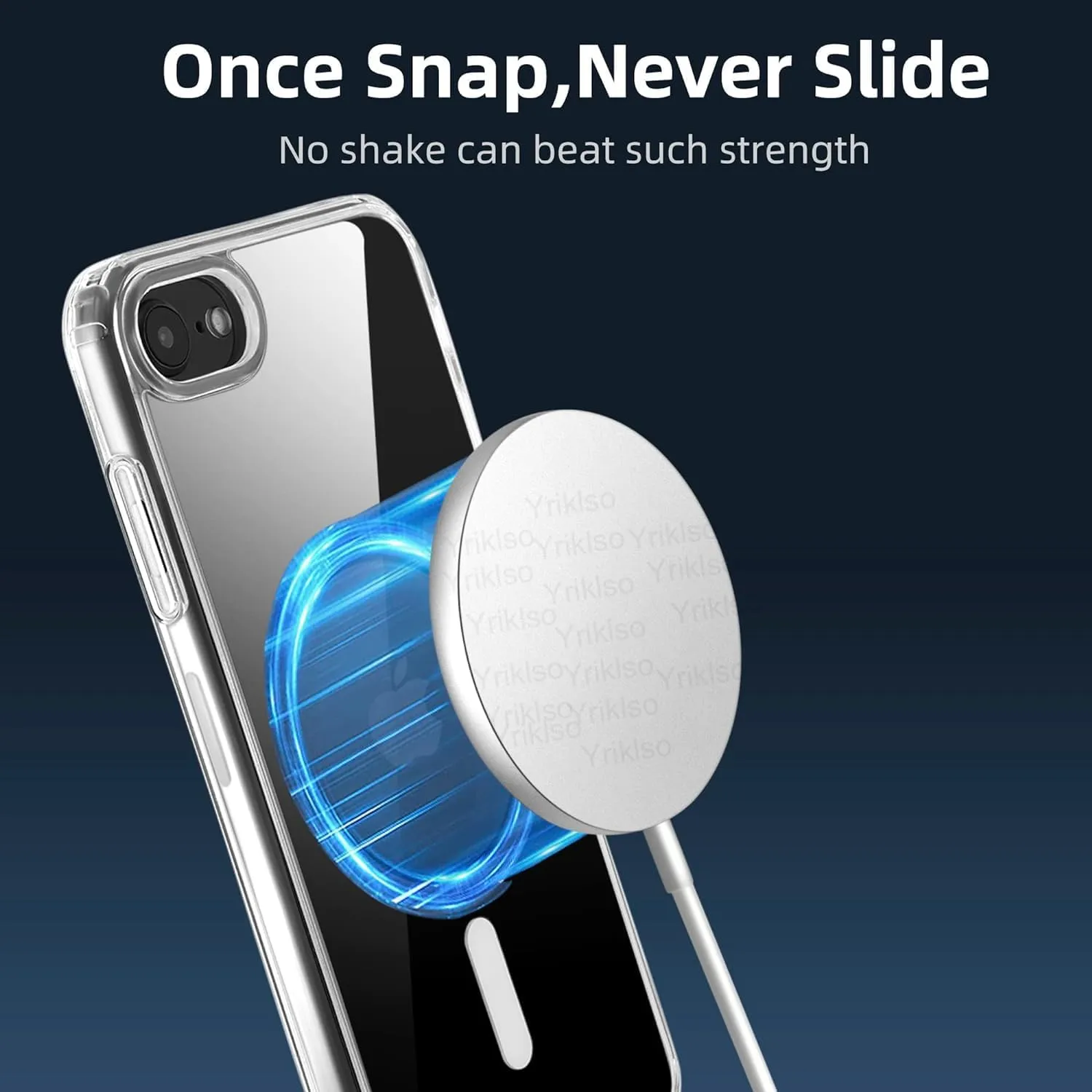 for iPhone SE 2022/iPhone SE 2020/iPhone 8 Magnetic Case4.7", Built in Magnets Compatible with MagSafe, Clear