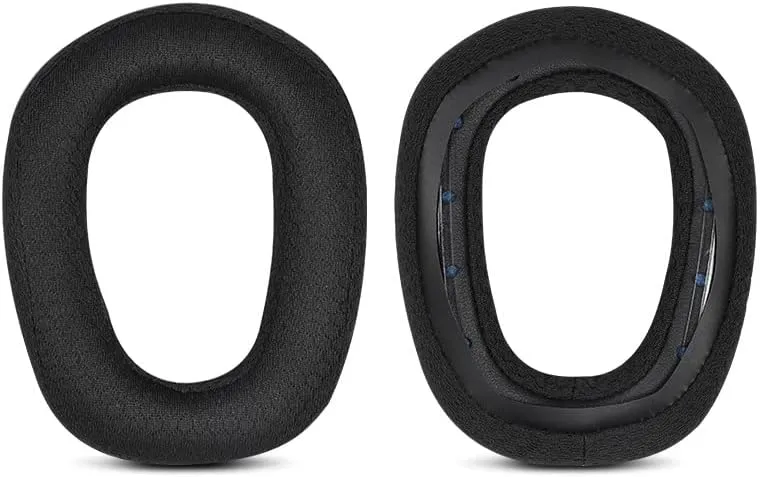 G435 Earpads Replacement Protein Fabric Mesh Ear Pads Cushions Cover Repair Parts Compatible with Logitech G435 Wireless Gaming Headsets (Black)