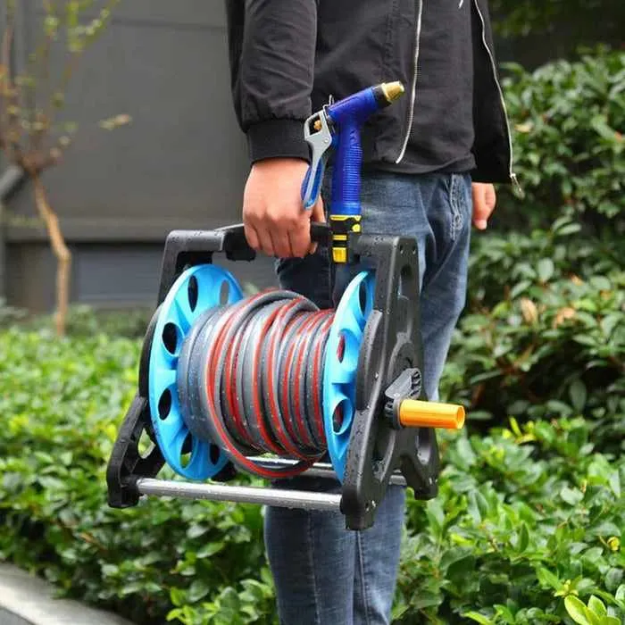 Garden Retractable Water Hose Reel Storage Holders